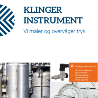 Vi måler og overvåger tryk
